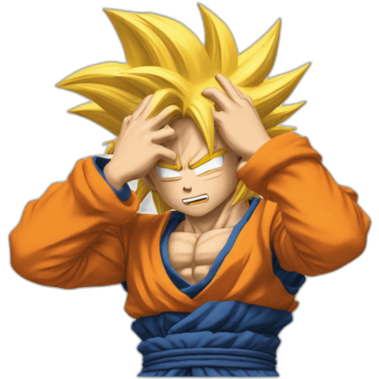 Goku facepalm emoji