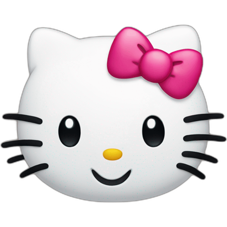 Hello kitty smiling emoji