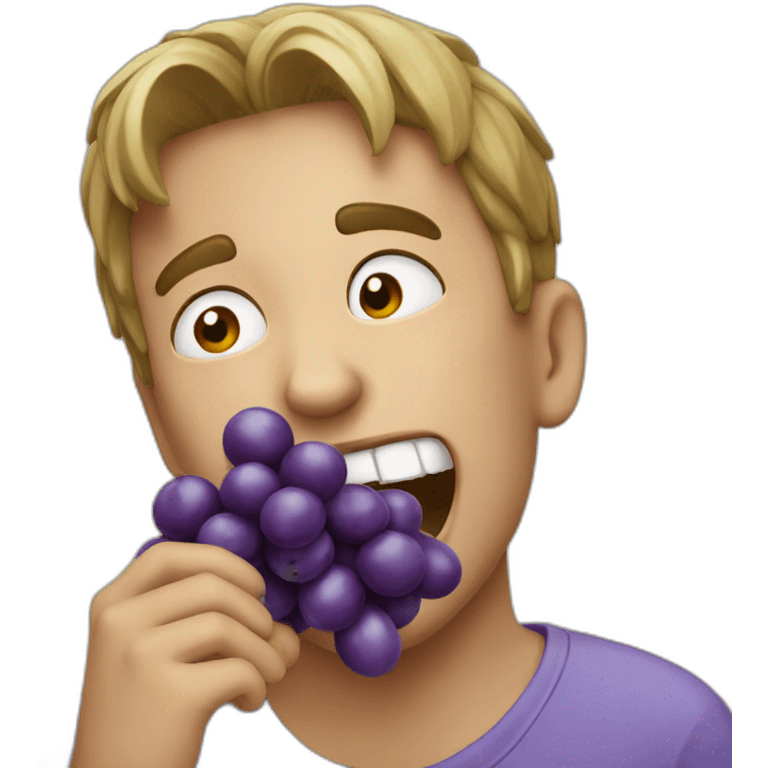 Eating grapes emoji