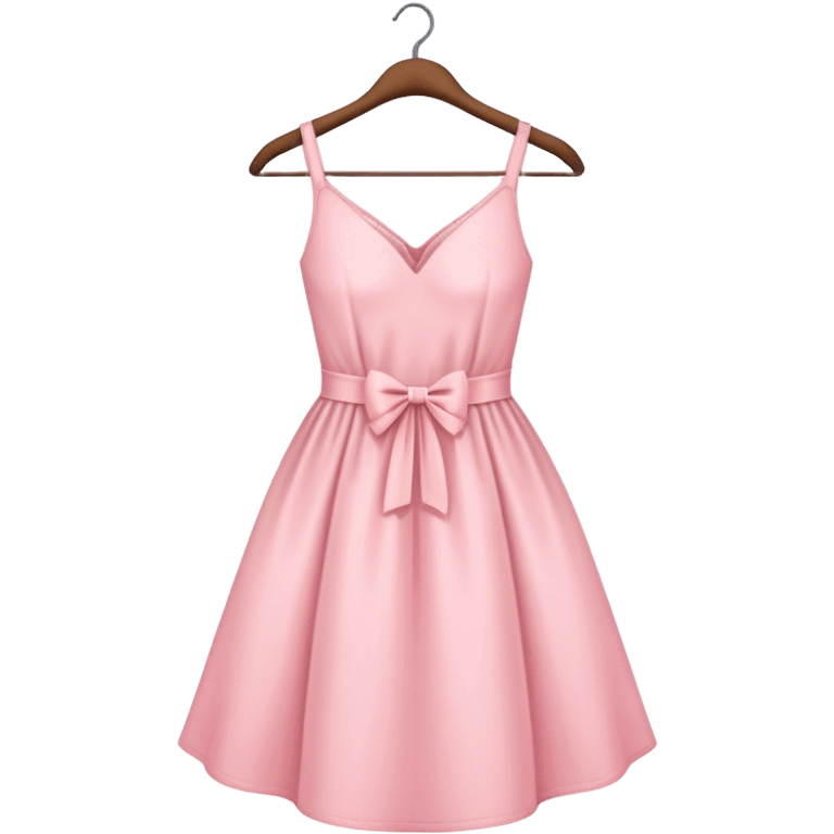 pastel pink spring dress on hanger emoji