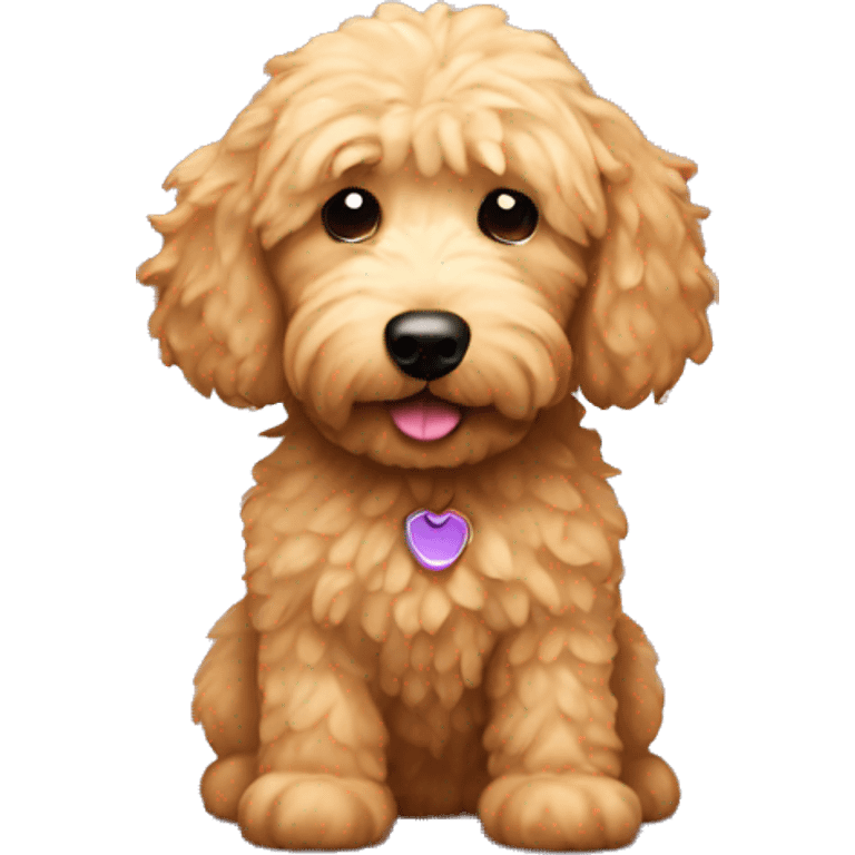 Mini golden doodle emoji