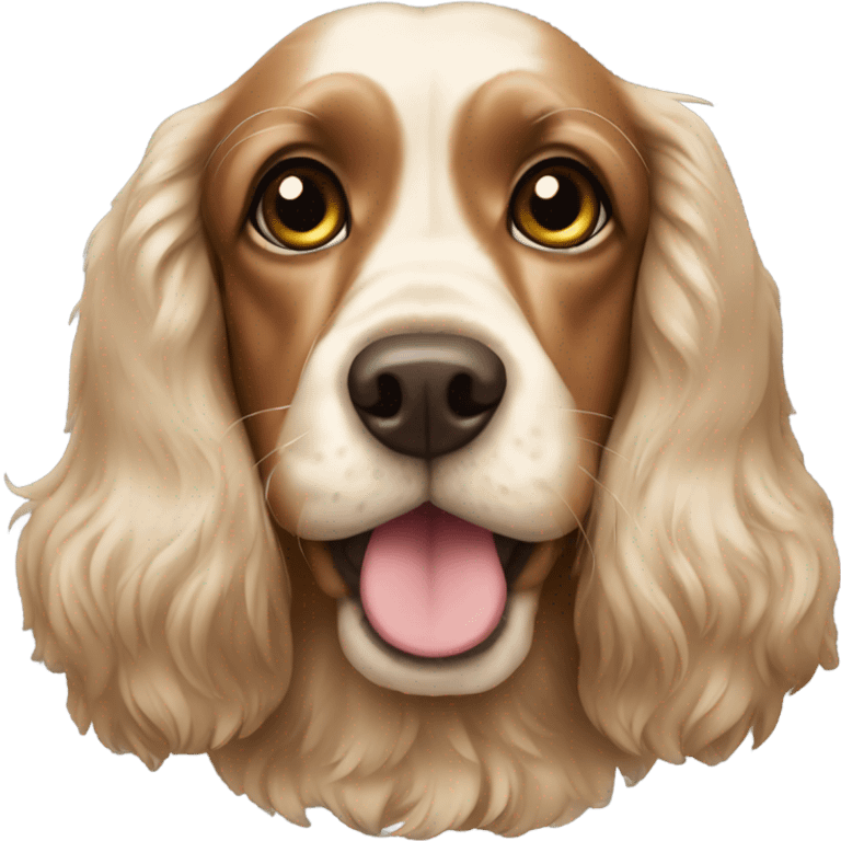 A cocker spaniel emoji