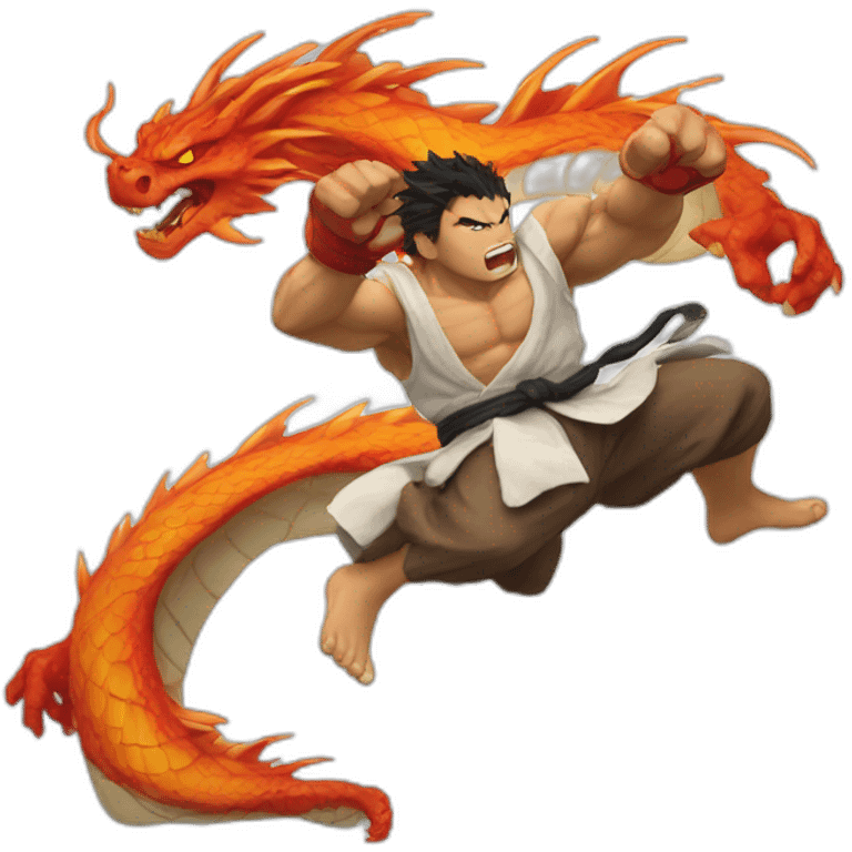 Ryu dragon punch emoji