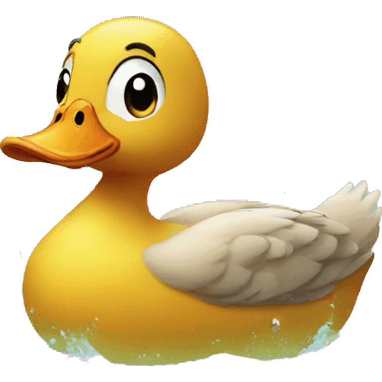 Duck under the water emoji