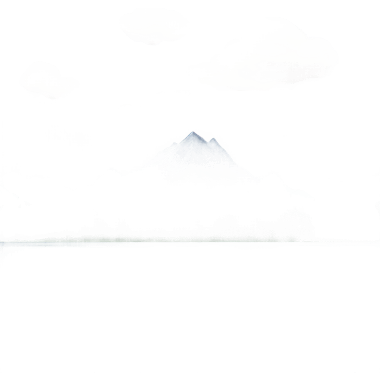 Sky with clouds and mountain in front with a forest then lake and then trees at the foreground  emoji