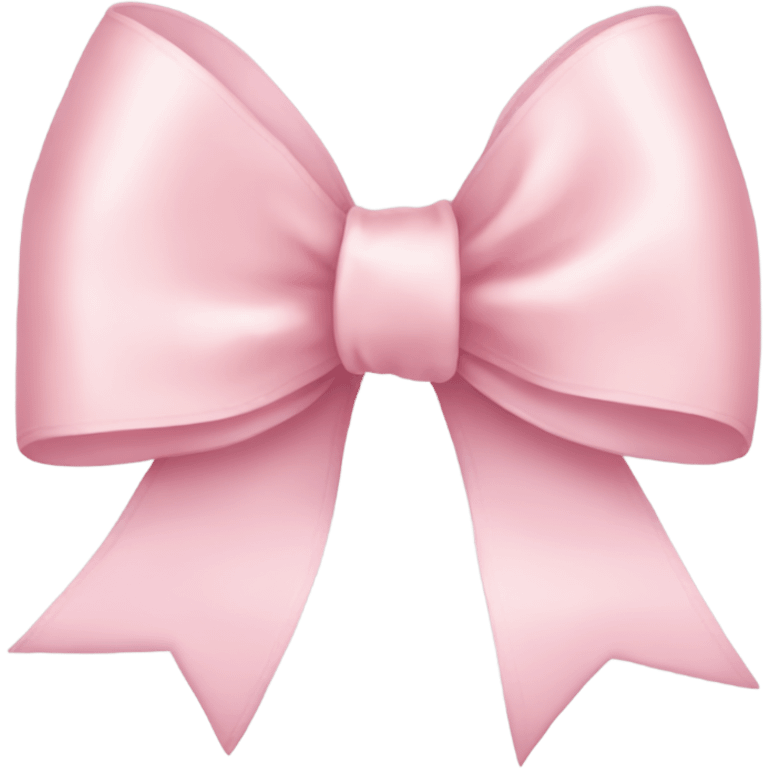 light pink ribbon bow emoji