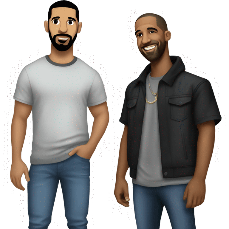 Drake and Lamar  emoji