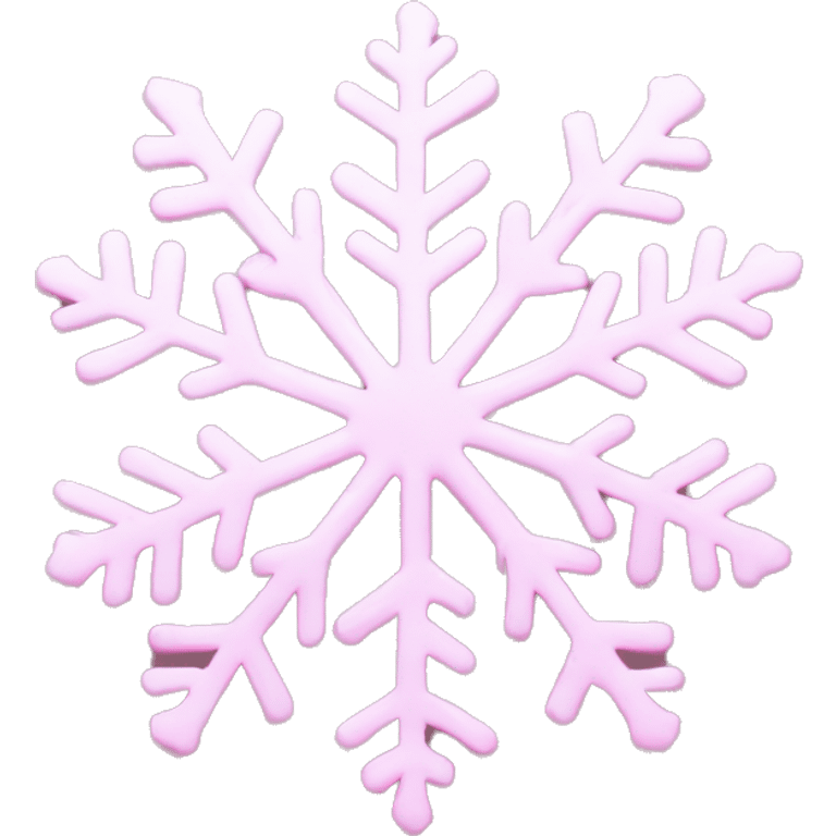 pastel pink snowflake  emoji