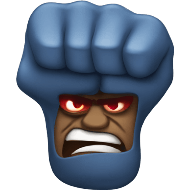 Super angry thumbs down emoji