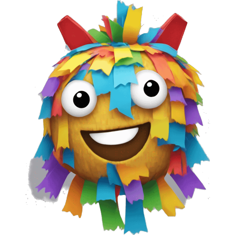 piñata with a smiling face emoji