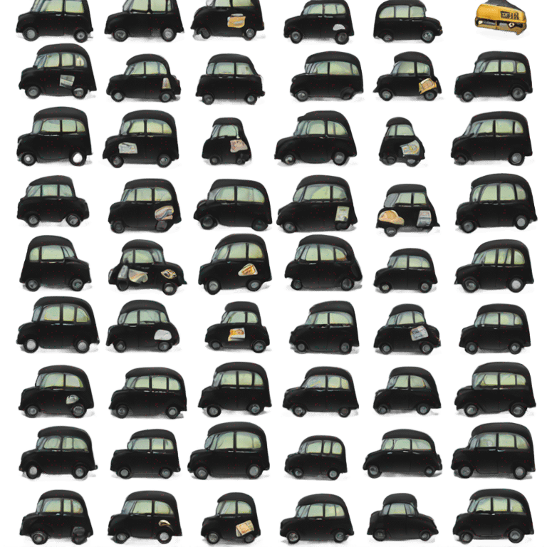 black London taxi emoji