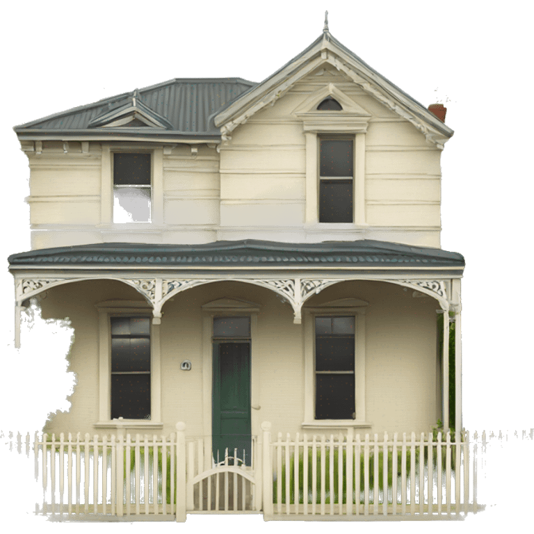 Classic Melbourne Terrace Cottage house emoji