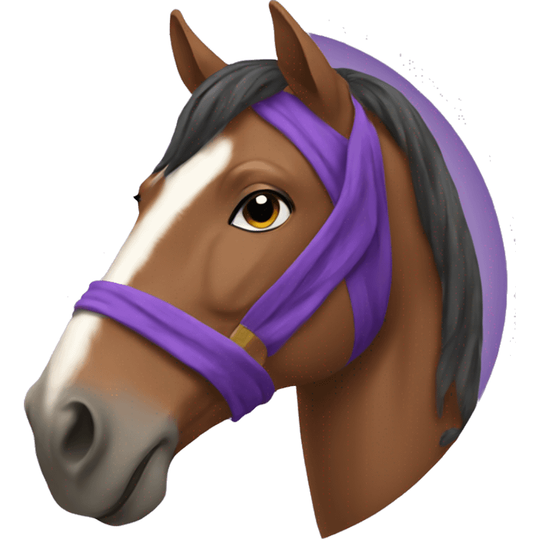 horse with a purple robe emoji