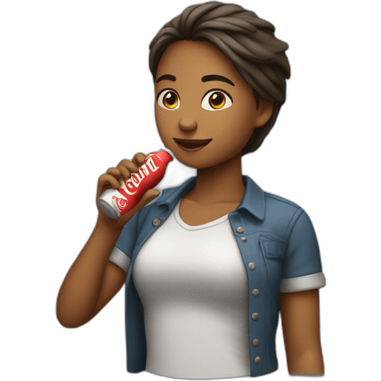 Female doing lines of coke emoji