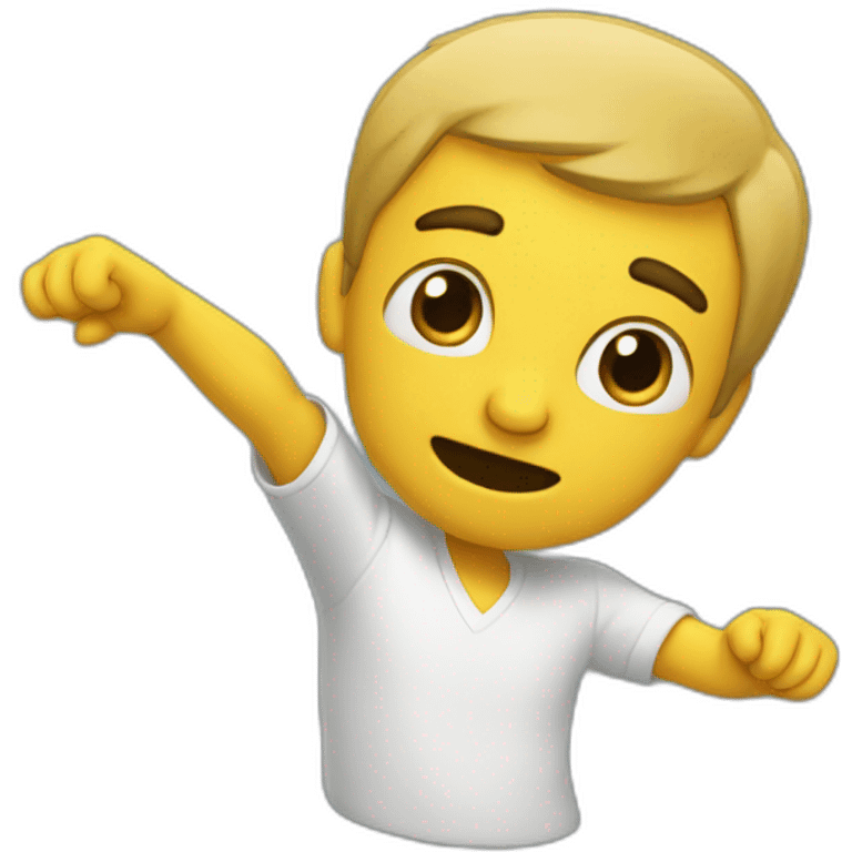 Homme qui dab emoji