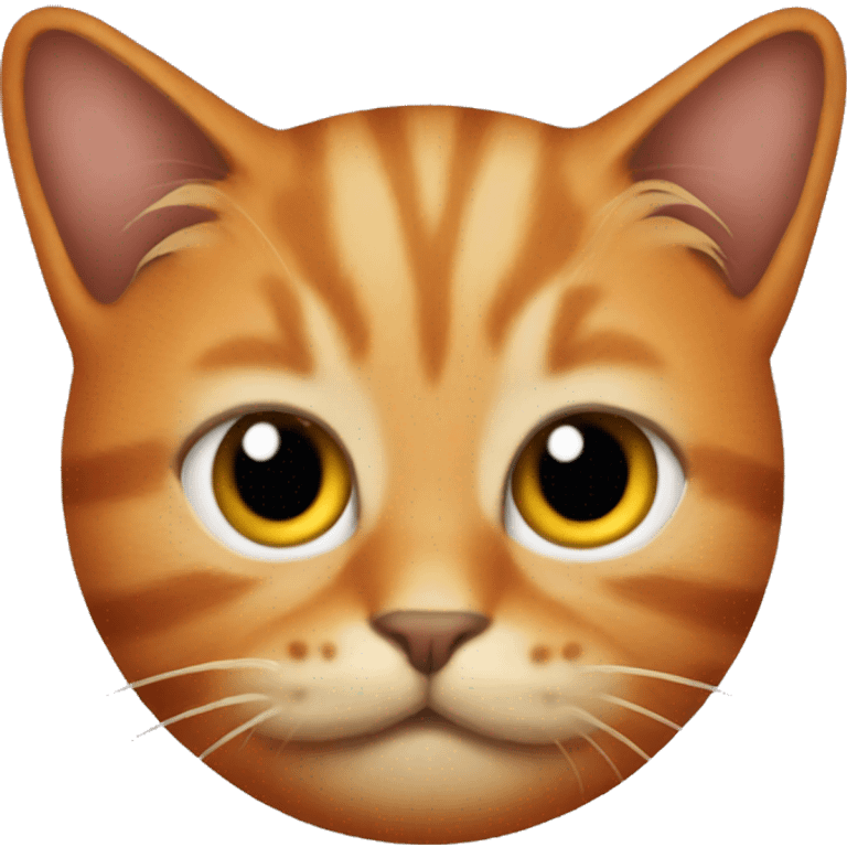 Dirty cat orange emoji