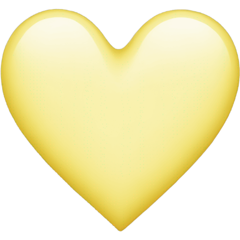 Pale Yellow heart emoji