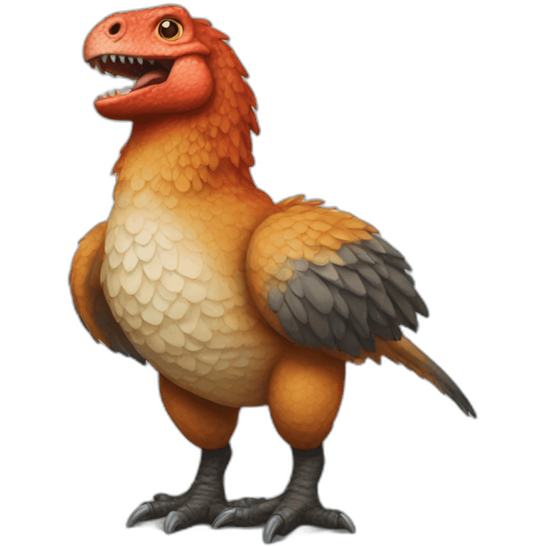 Tyrannosaure poulet emoji