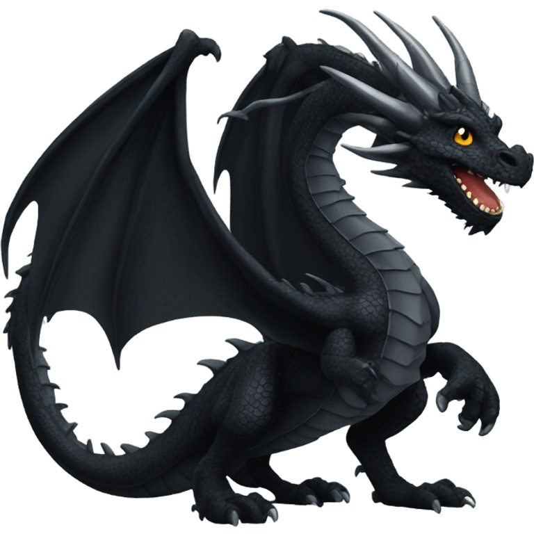 Black dragon emoji