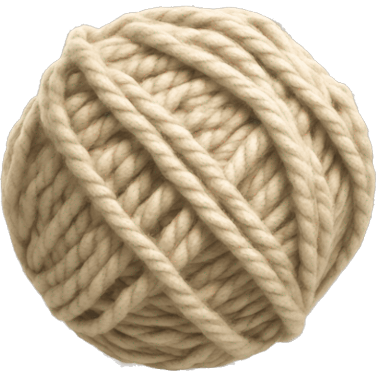 beige ball of yarn emoji