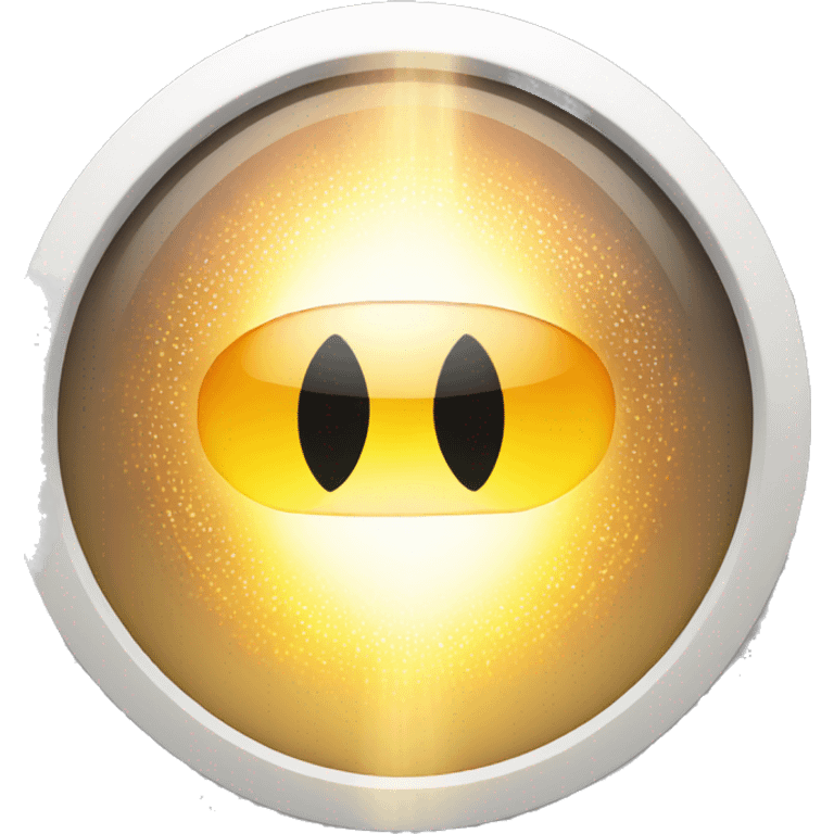 lens with flares in the circle emoji