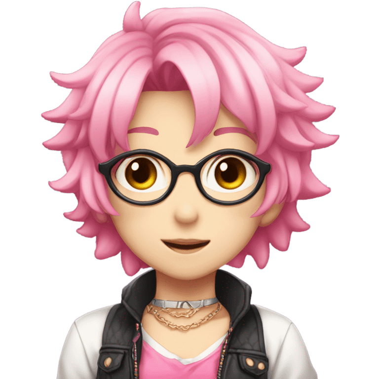 Astolfo femboy anime character with pink hair emoji