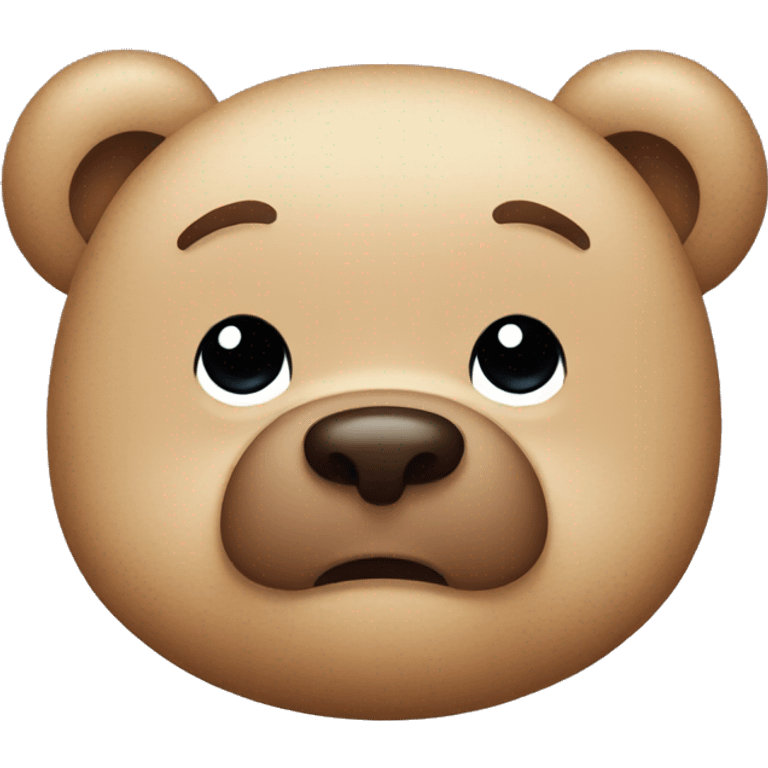 Sad teddy bear face  emoji