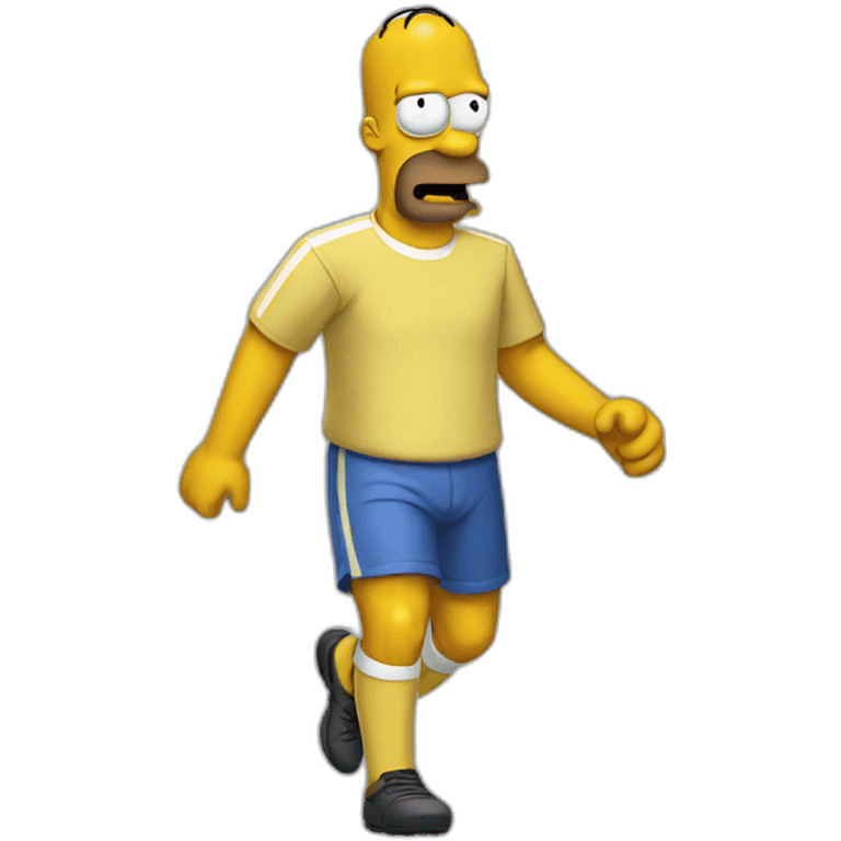 Homer au foot emoji