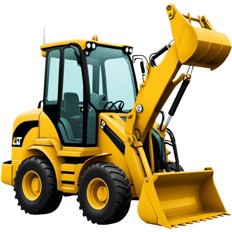 Backhoe Loader - Caterpillar 430F (Model Year: 2021) (Iconic colour: Yellow) emoji