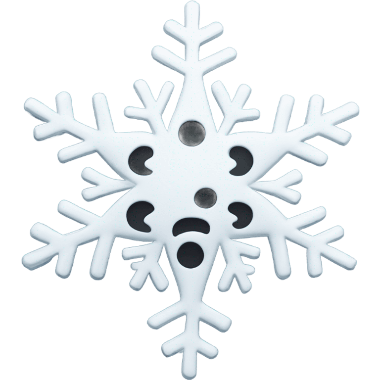 snowflake smiling  emoji