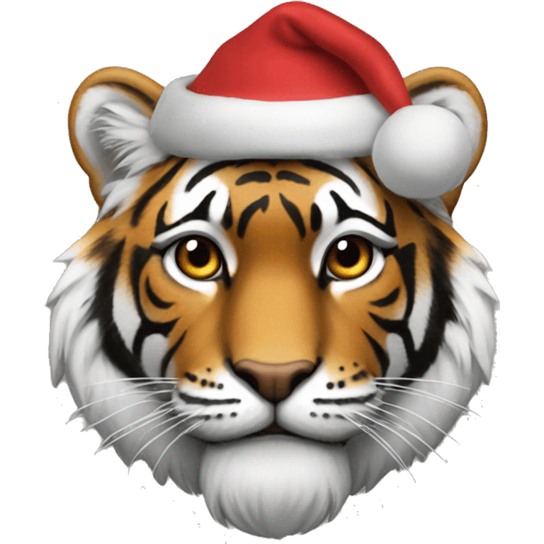 tigre navideño emoji