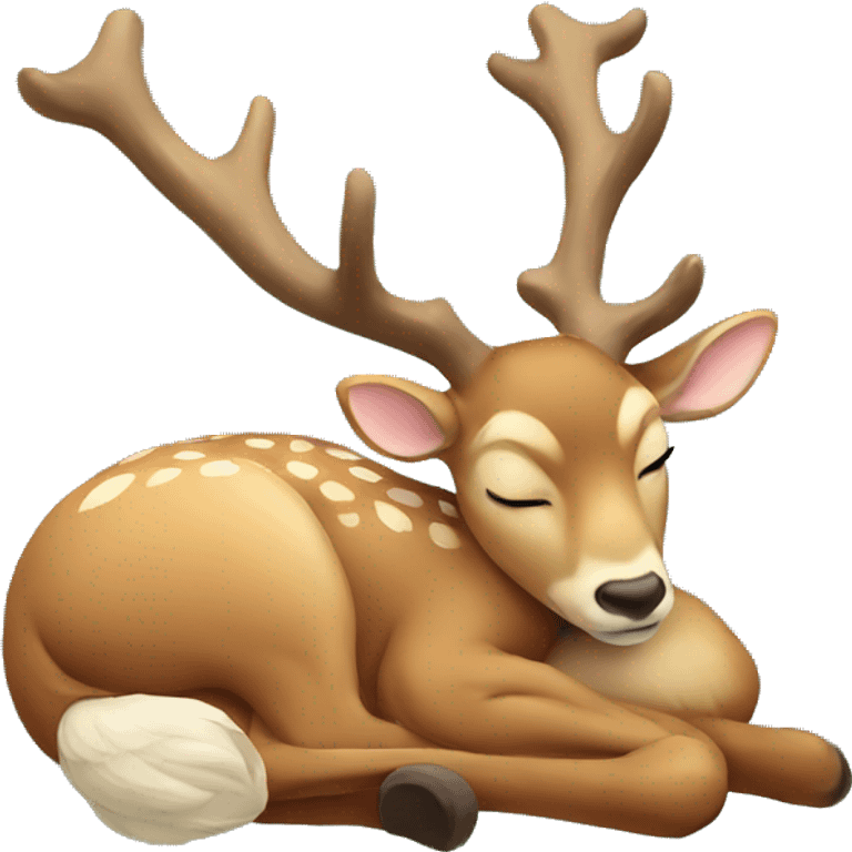 Deer that is sleeping emoji