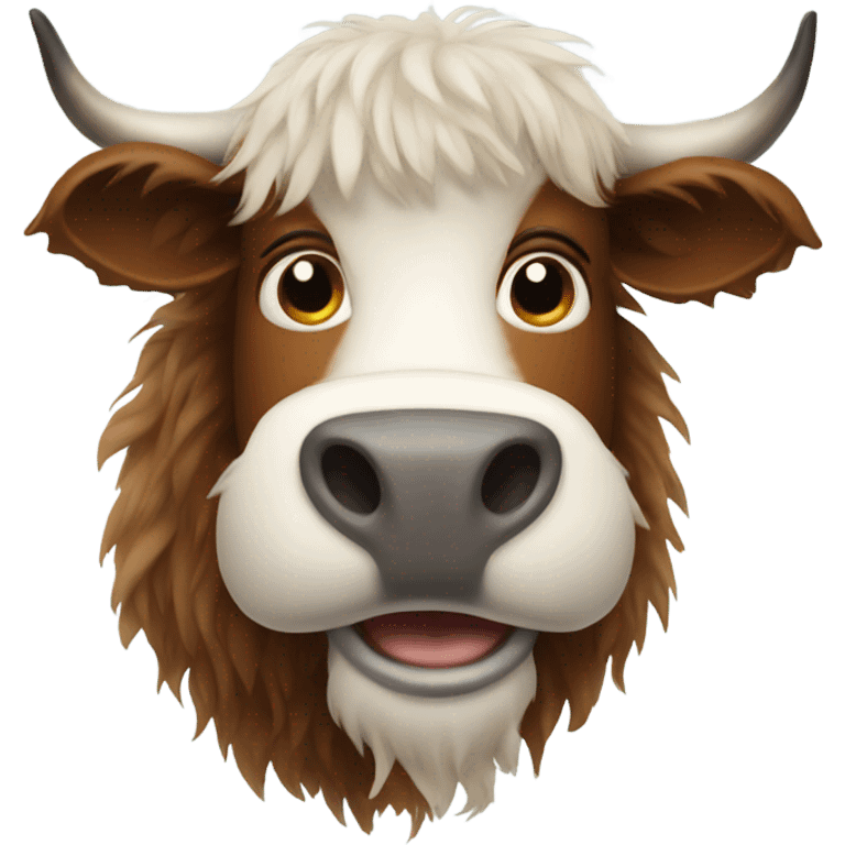 Hairy cow emoji