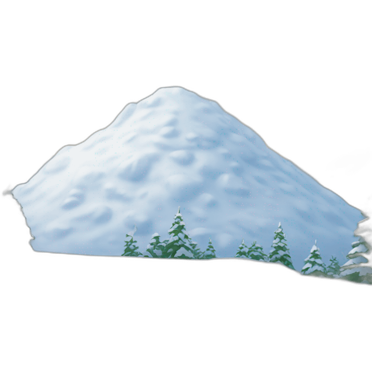 Snowy hill emoji