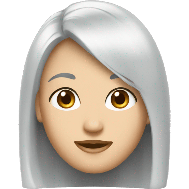 девушка дизайнер машет рукой emoji