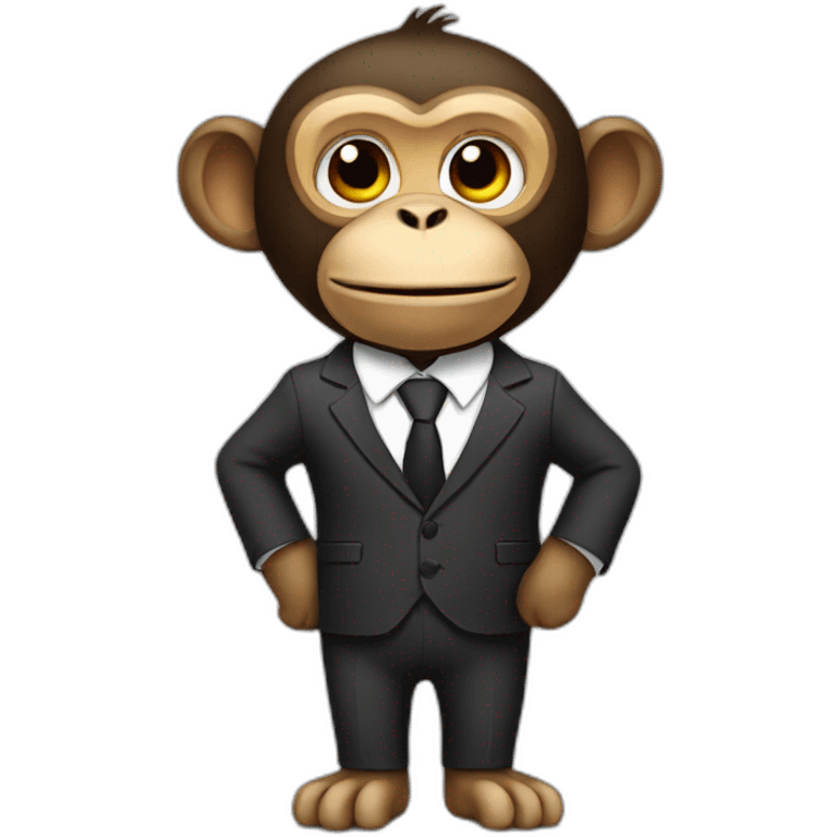 Monkey in a suit emoji