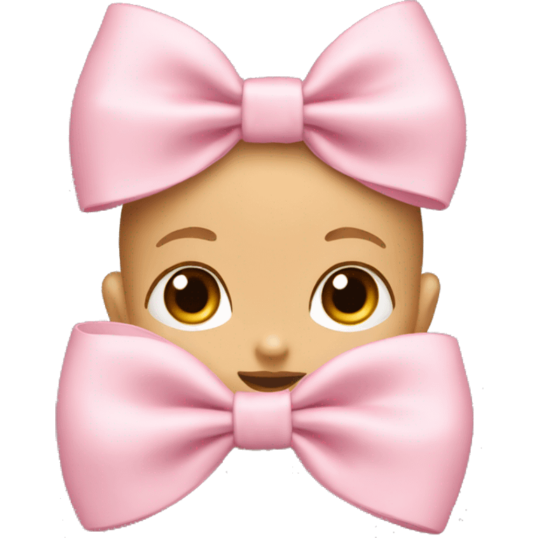 Baby pink bow emoji