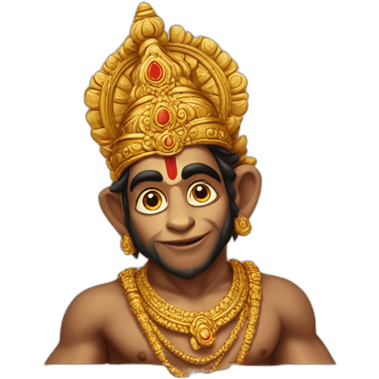 lord hanuman medidating emoji