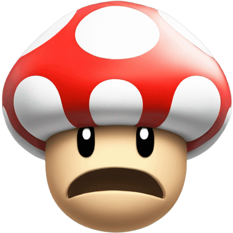 Angry super mario mushroom emoji