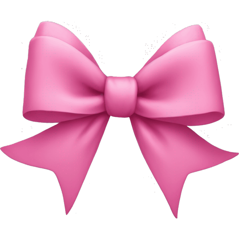 Pink smiling bow emoji