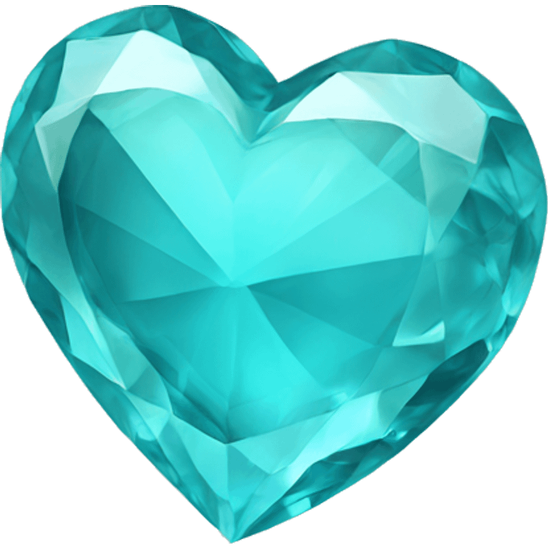 Aquamarine heart emoji