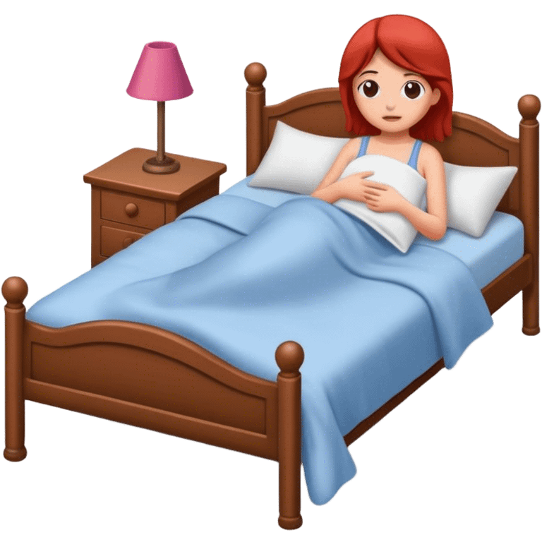 Girl in the bed emoji