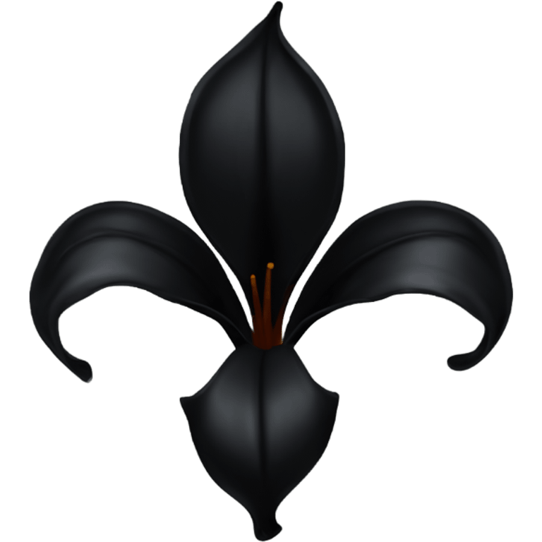 Black lily emoji