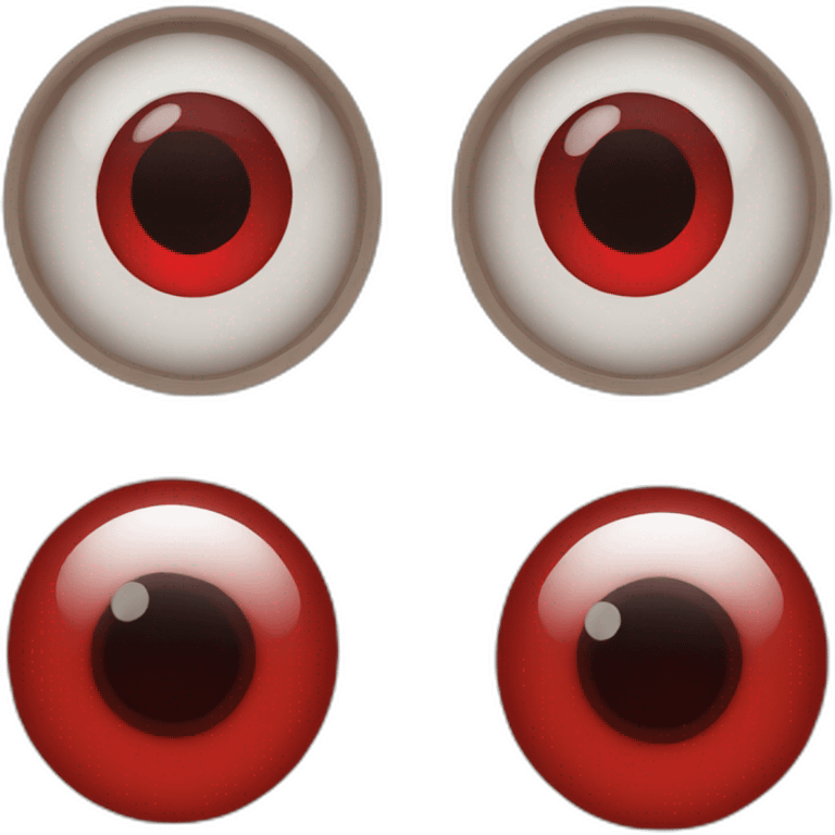 Two Red eyes emoji