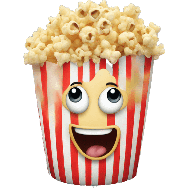 Popcorn happy emoji