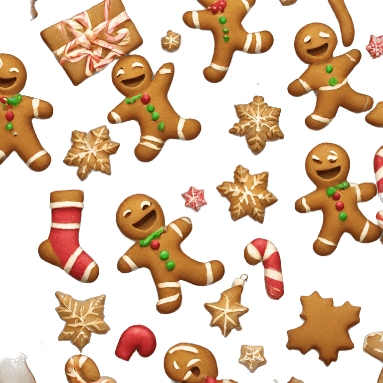 ginger bread christmas emoji