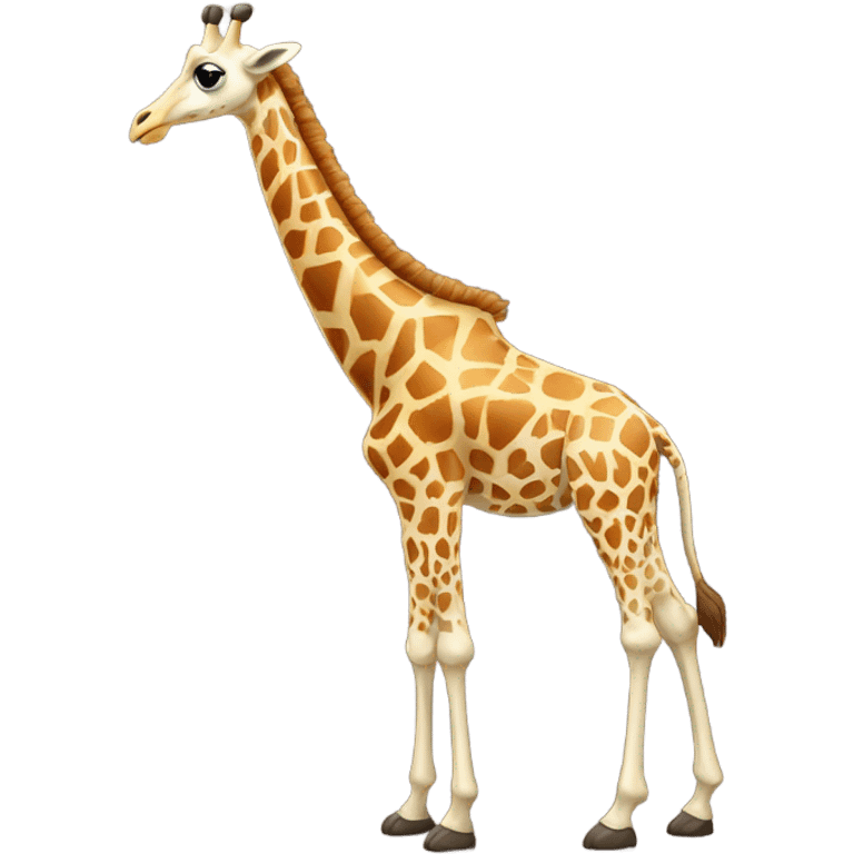 create a giraffe with a long neck and wings emoji