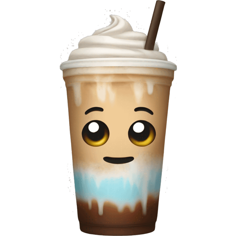 Iced latte emoji