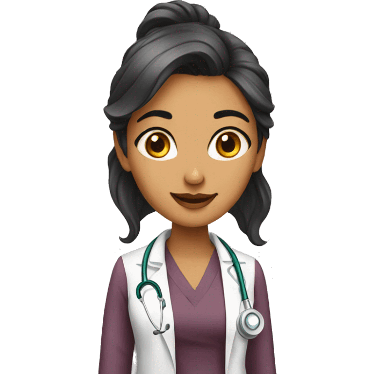 Doctor south asian girl emoji