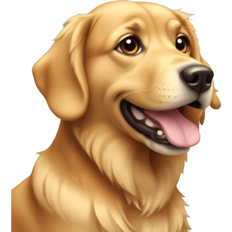 Dog golden emoji